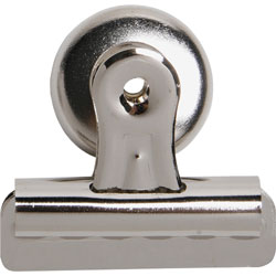 Business Source Bulldog Clip,Magnetic Back,Size 2,2-1/4 inW,11/32 in Cap.