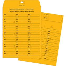 Business Source Envelopes, Inter-Dept, Stand, No.28, 10 in x 13 in, 100/BX, BKFT