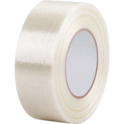 Business Source Filament Tape Roll, Heavy-duty, 3 in Core, 2 inx60 Yards, White