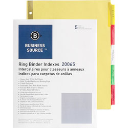 Business Source Insertable Index Tabs, Manila