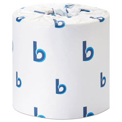 Boardwalk Office Packs Standard Bathroom Tissue, Septic Safe, 2-Ply, White, 350 Sheets/Roll, 48 Rolls/Carton
