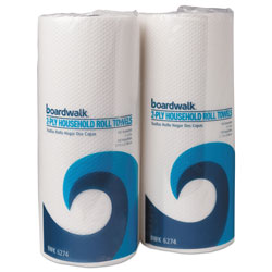 Boardwalk Household Perforated Paper Towel Rolls, 2-Ply, 9 x 11, White, 100/Roll, 30 Rolls/Carton