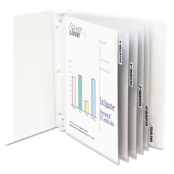 C-Line Sheet Protectors with Index Tabs, Heavy, Clear Tabs, 2 in, 11 x 8 1/2, 5/ST