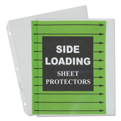 C-Line Side Loading Polypropylene Sheet Protectors, Clear, 2 in, 11 x 8 1/2, 50/BX