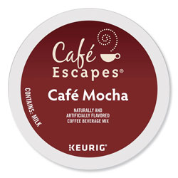 Cafe Escapes® Mocha K-Cups, 24/Box, 96/Carton