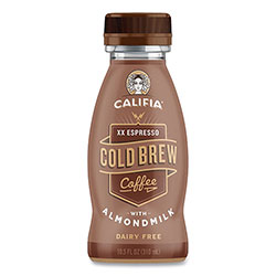 Califia Farms® Cold Brew Coffee with Almond Milk, 10.5 oz Bottle, XX Expresso, 8/Pack