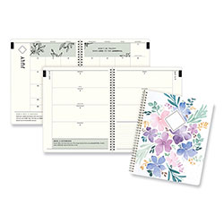 Cambridge GreenPath Academic Year Weekly/Monthly Planner, GreenPath Art, 11 x 9.87, Floral Cover, 12-Month (July to June): 2023 to 2024