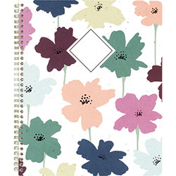 Cambridge GreenPath Academic Year Weekly/Monthly Planner, Floral Artwork, 11 in x 9.38 in, Multicolor Cover, 12-Month: July 2024-June 2025
