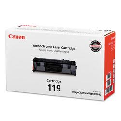 Canon 3479B001 (CRG-119) Toner, 2100 Page-Yield, Black