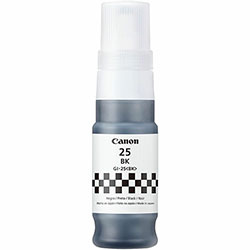 Canon GI-25 Ink Bottles, Inkjet, Black, 3000 Pages