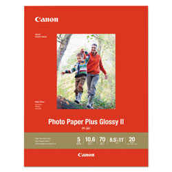Canon Photo Paper Plus Glossy II, 8.5 x 11, Glossy White, 20/Pack