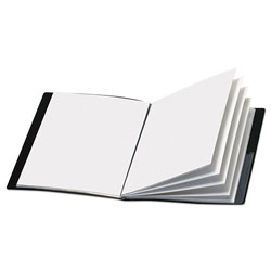 Cardinal ShowFile Display Book w/Custom Cover Pocket, 12 Letter-Size Sleeves, Black (CRD50132)