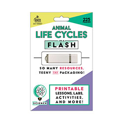Carson Dellosa In a Flash USB, Animal Lifestyles, Ages 5-8, 225 Pages