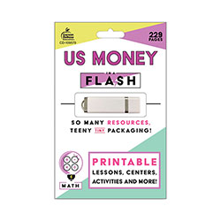 Carson Dellosa In a Flash USB, US Money, Ages 6-8, 229 Pages