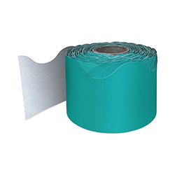 Carson Dellosa Rolled Scalloped Borders, 2.25 in x 65 ft, Teal