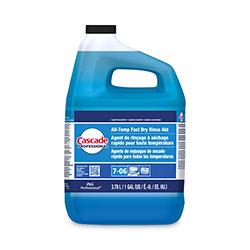 Cascade Professional Fast Dry All-Temp Rinse Aid, Unscented, 1 gal Bottle, 2/Carton