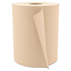 Cascades Select Roll Paper Towels, 1-Ply, 7.875 in x 600 ft, Natural, 12/Carton