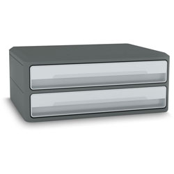 CEP MoovUp Module - 2 Drawer(s) - 5.4 in, x 14.6 in Width10.8 in, Write-on, Stackable, Sliding Drawer - Plastic - 1 Carton