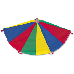 Champion Nylon Multicolor Parachute, 12-ft. diameter, 12 Handles