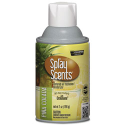 Champion Sprayon® SPRAYScents Metered Air Freshener Refill, Pina Colada, 7 oz Aerosol, 12/Carton