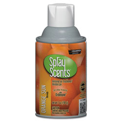 Champion Sprayon® SPRAYScents Metered Air Freshener Refill, Orange Sun, 7 oz Aerosol, 12/Carton
