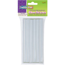Chenille Kraft Glue Sticks, 4"x5/16" Diameter, 12 Sticks