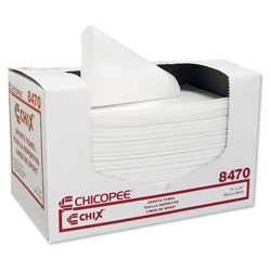 Chicopee Sports Towels, 14 x 24, White, 100 Towels/Pack, 6 Packs/Carton