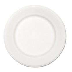 Chinet Paper Dinnerware, Plate, 10 1/2 in dia, White, 500/Carton