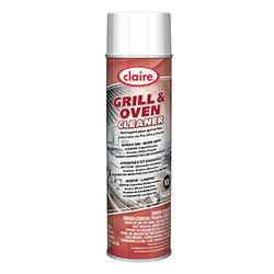 Claire Grill and Oven Cleaner, 18 oz Aerosol Spray, 12/Carton
