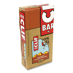 CLIF Bar Energy Bar, Crunchy Peanut Butter, 2.4 oz, 12/Box