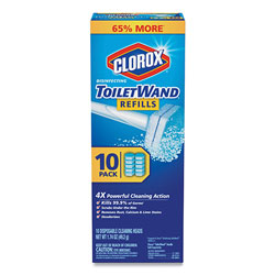 Clorox Disinfecting ToiletWand Refill Heads, 10/Pack, 6 Packs/Carton