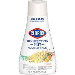 Clorox Multi-surface Disinfecting Mist - Spray - 16 fl oz (0.5 quart) - Lemongrass Mandarin Scent - White