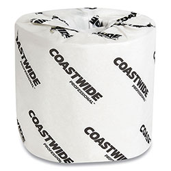 Coastwide Professional™ Recycled 2-Ply Standard Toilet Paper, Septic Safe, White, 550 Sheets/Roll, 80 Rolls/Carton