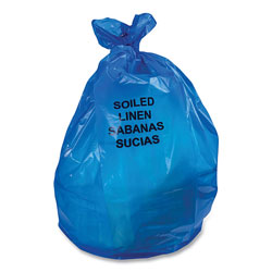 Coastwide Professional™ Biohazard Can Liners, 30 gal, 1.3 mil, 30 in x 43 in, Blue, 200/Carton