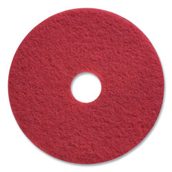 Coastwide Professional™ Buffing Floor Pads, 17 in Diameter, Red, 5/Carton