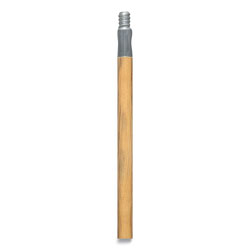 Coastwide Professional™ Push Broom Handle with Metal Thread, Wood, 60 in Handle, Natural