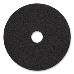 Coastwide Professional™ Stripping Floor Pads, 20 in Diameter, Black, 5/Carton