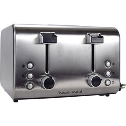 CoffeePro Toaster, 4-Slice, 12-7/10 inx12-1/2 inx9 in , Stainless Steel