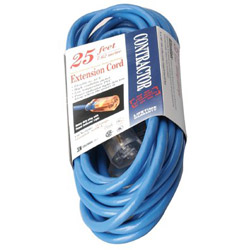 Coleman Cable 02467 25ft.14/3sjtw-a Fluor.blue Extension Low Temp.
