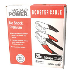 Coleman Cable 16' 500amp 4ga. Black Booster Cable w/Hd Parro