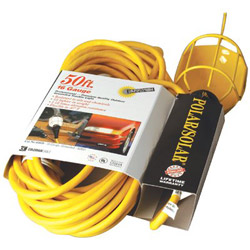 Coleman Cable Polar/Solar Incandescent Trouble Light, 100W, 25ft 14/3 AWG Cord, Yellow