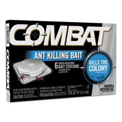 Combat Combat Ant Killing System, Child-Resistant, Kills Queen and Colony, 6/Box, 12 Boxes/Carton (DIA45901)