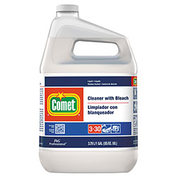 Comet Cleaner with Bleach, Liquid, Closed Loop Concentrate, 1 gal , 3/Carton