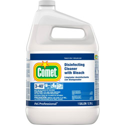 Comet Professional Liquid Disinfecting Cleaner with Bleach, Ready to Use, 1 Gallon Bottle, 3/case
