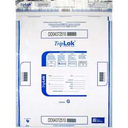 Controltek High-Performing Security Bags - 20 in x 24 in, Clear - Polyethylene - 50/Pack - Cash, Bill, Deposit