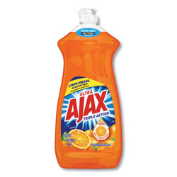 Ajax Dish Detergent, Liquid, Antibacterial, Orange, 52 oz, Bottle