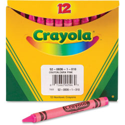 Crayola Bulk Crayons, 12/BX, Pink