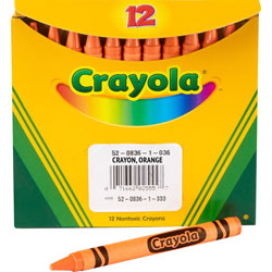 Crayola Bulk Crayons, 24/PK, Orange