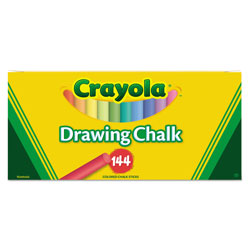 Crayola Colored Drawing Chalk, Six Each of 24 Assorted Colors, 144 Sticks/Set (CYO510400)