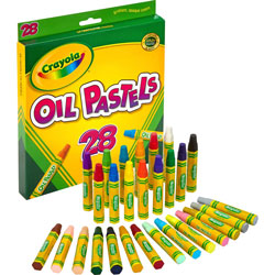 Crayola Oil Pastels,28-Color Set, Assorted, 28/Pack